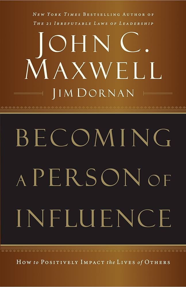 Book cover for Becoming a Person of Influence
